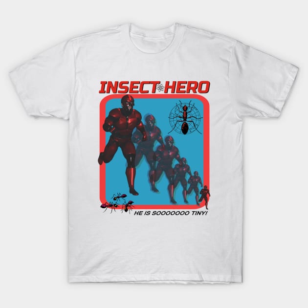 INSECT HERO Parody Retro Off Brand Boot Super Hero Funny Knock Off T-Shirt by blueversion